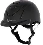 Kerbl Reithelm Nerron Gr. 51-54cm Mit Disc-system Flex-helmschild Schwarz 32298
