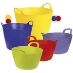 Kerbl - Trog Flexbag Rot Flexibler Futtertrog, Fassungsverm&auml;gen 12liter