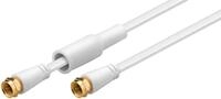 Goobay Flat Sat-stecker, Vergoldet, 10 M