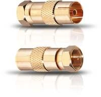 Oehlbach F-stecker Auf Antennenstecker Adapter 2er Set