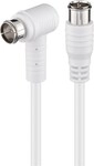 Goobay - Wentronic 67349 3,5m F-stecker F-stecker White - -koaxialkabel...