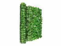 Blumfeldt - Fency Bright Leaf Sichtschutzzaun Windschutz 300x100 cm Buche hellgrün -