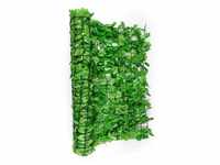Fency Bright Ivy Sichtschutzzaun Windschutz 300x100 cm Efeu hellgrün - Grün -...