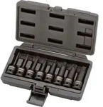 1/2' Kraft-bit-stecknuss-satz Torx, 8-tlg, T30-t80, Lang