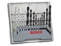 Bosch - Bohrer-Set für Metall-, Holz-, Steinbearbeitung, 15-tlg., 3 - 8mm