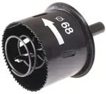 Lochs&auml;ge Profi Mit Auswerfer F&uuml;r Holz &Oslash; 68 Mm