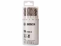 Bosch - 19-tlg. Metallbohrer-Set hss-g, din 338, 135° im Kunststoffrohr, 110 mm