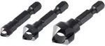 Wolfcraft 3 Querlochsenker Ws, 1 Schneide, 6-kant Schaft &Oslash; 8, 12, 16 Mm