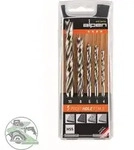 600114100 Holz-spiralbohrer-set 5teilig 4 Mm, 5 Mm, 6 Mm, 8 Mm, 10 Mm Zylinderschaft