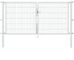 Alberts - Doppeltor Flexo, Feuerverzinkt, Lichte Bxh2500x1200, Pf60x60/1700mm