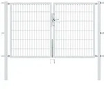 Alberts - Doppeltor Flexo, Feuerverzinkt, Lichte Bxh2000x1200, Pf60x60/1700mm