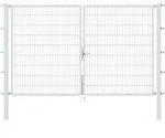 Alberts - Doppeltor Flexo, Feuerverzinkt, Lichte Bxh3000x1800, Pf80x80/2500mm