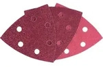 Schleifblatt-set F&uuml;r Deltaschleifer, 93 Mm, K 60 - 240, Klett, 6 L&ouml;cher, 25er-pack