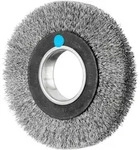 Rundb&uuml;rste Breit Ungezopft Rbu &Oslash; 150 X 25 Mm Variable Bohrung Edelstahl-draht-&oslash;