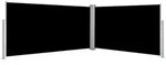 Seitenmarkise Ausziehbar Schwarz 160&times;600 Cm - Vidaxl
