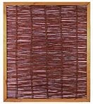 Fako-weidengeflechtzaun 120x140cm, Umlaufender Rahmen