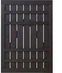 Plus Zaunt&uuml;r Rustik 100 X 138 Cm Schwarz Sichtschutz