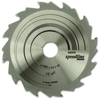 Bosch Accessories Standard For Wood Speed 2608640800 Hartmetall Kreiss&auml;geblatt 190 X