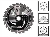 Kreiss&auml;geblatt &Oslash;165x20mm 24zahn Makita B-32007