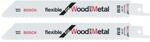 2x S&auml;bels&auml;geblatt S 922 Hf Flexible For Wood And Metal - 2608656039 - Bosch