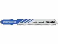 5 Stichsägeblätter basic metal 51/ 1,2 mm, hss (623637000) - Metabo