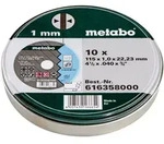 Metabo - Trennscheiben Sp 115x1,0x22,23 Inox, Tf 41, 10 St&uuml;ck In Blechdose