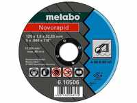 Metabo Novorapid 125 x 1,0 x 22,23 mm, Stahl, Trennscheibe, Form 41 (616506000)