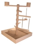 Holzspielplatz, 41x55x41cm F&uuml;r V&ouml;gel