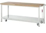 Werkbank Mit Absenkbarem Fahrgestell Modell 8000 B 2000 X T 700 X H 880mm - Rau