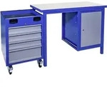 G&uuml;de - Werkbank 1200 Slt Multi Mit Holzplatte Unbest&uuml;ckt Montagewerkbank