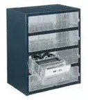 Kleinteilemagazin B 357 X T 255 X H 435 Mm Stahlblech 8 Schubladen - 137584 - Raaco
