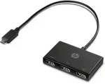 Hewlett Packard - Hp Usb-c Zu Usb-a - Hub - 3 Port Superspeed Usb 3.0 Desktop.