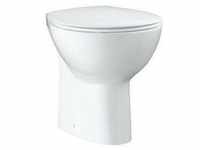 Stand-Tiefspül-WC Bau Keramik spülrandlos, Abgang senkrecht alpinweiß