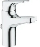 Bauflow 1-loch-einhand-waschtischbatterie, S-size, Chrom, 1 1/4' Zugstangen-garnitur,
