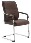 Besucherstuhl Xxl Anubis Stoff Braun