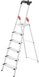 Hailo L80 Comfortline, Alu-sicherheits-stehleiter, 6 Stufen