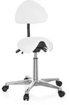 Hocker / Drehhocker / Arbeitsstuhl / Sattel Top Work 20 Kunstleder Weiss Hjh Office