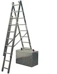 Krause - 033369 Corda Alu Vielzweckleiter Treppenleiter 3x6 3,65m Mehrzweckleiter