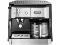 DeLonghi bco 421.S Espressomaschine mit Siebträger Edelstahl, Schwarz