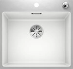 Blanco Silgranit Rechteckiges Sp&uuml;lbecken Subline 500-if/a Steelframe Wei&szlig; 50 X 40