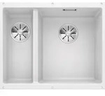Blanco Subline 340/160 - Silgranitsp&uuml;le, 56x46 Cm, Sp&uuml;lbecken Rechts, Wei&szlig; 523562