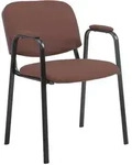 Besucherstuhl Ken Pro Stoff Braun