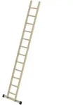 G&uuml;nzburger Steigtechnik - Sprossen-anlegeleiter Holz Mit Traverse 12 Sprossen -