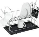 Metall Abtropfgestell Mit Besteckkorb Und Tassenhalter - 50 X 36 Cm - Geschirr