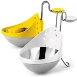 Cuisipro - Ein Set Mit Zwei Teilen Fuer Pochierten Eier ( Gelb Und Weiss) - 747308 -