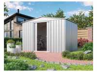 Gerätehaus Gartenmanager Dream 108 silber metallic 7,61 m² ohne Schleppdach -