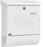 Burg Briefkasten Vario-set - Mit Zeitungsbox, Stahl Verzinkt Wei&szlig;