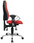 B&uuml;rodrehstuhl M.permanentkontakt Rot 460-560mm M.rl.topstar