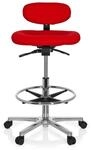 Hocker / Drehhocker / Arbeitsstuhl Work Mf Rot Hjh Office
