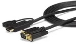 Startech.com Hd2vgamm10 Videokabel-adapter Vga (d-sub) Hdmi + Micro Usb Schwarz